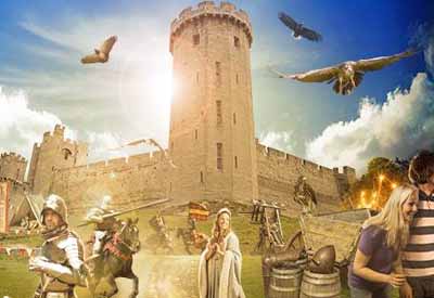 The east front of Warwick Castle